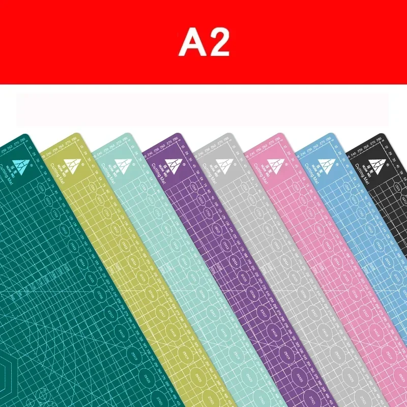 30 * 45cm A2 Cutting Board Grid Line Self-healing Multi-color Double-sided Desktop Pad 1 Piece