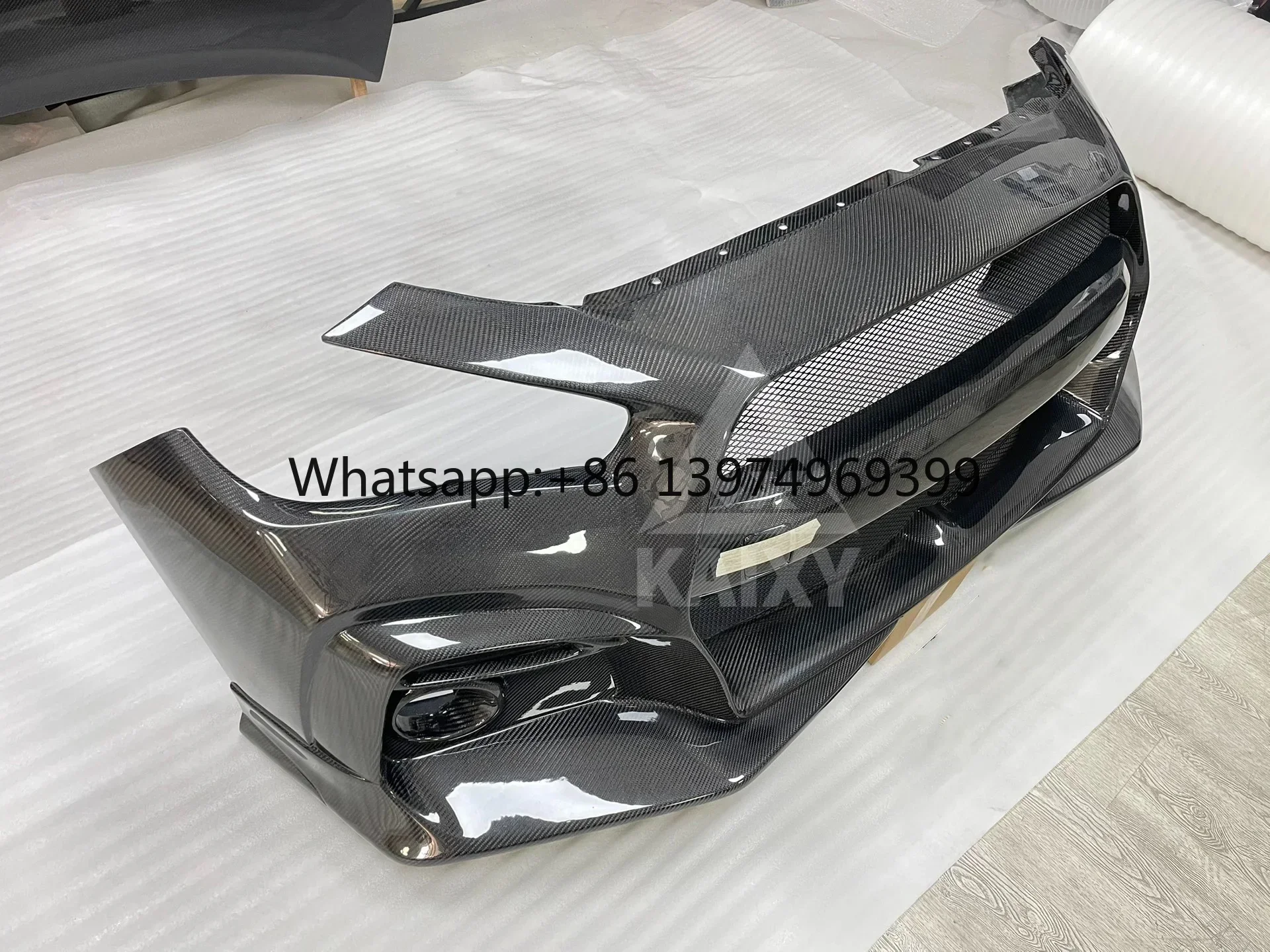Front Bumper for Infiniti Q50 Q50S Q50L V37 Red Sport Luxury Upgrade for  Blitz Style Bodykit 2015-2023