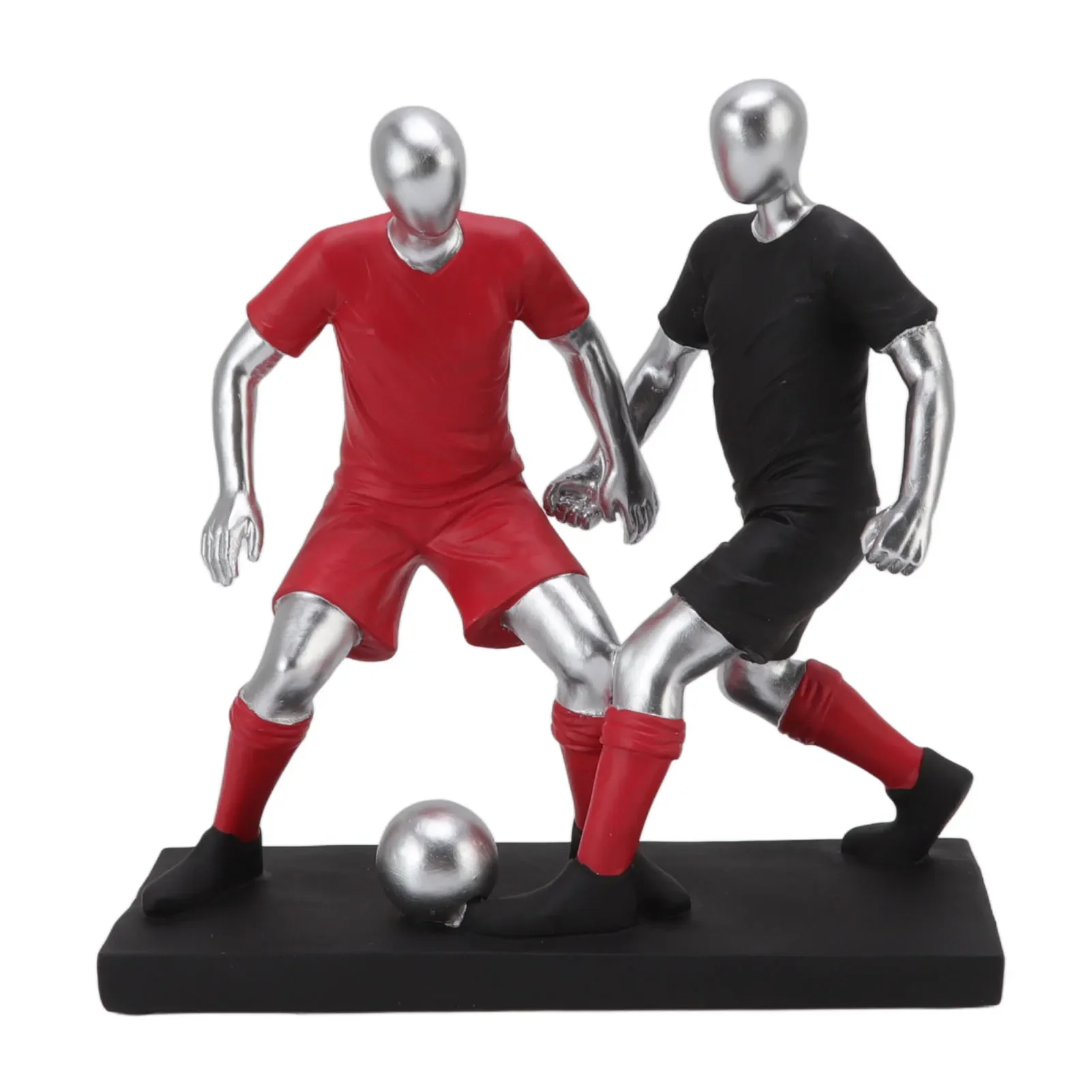 

Resin Ornament Football Figurine Minimalist Sports Style Football Player Design For Entryway Living Room Wine Cabinet 27cm