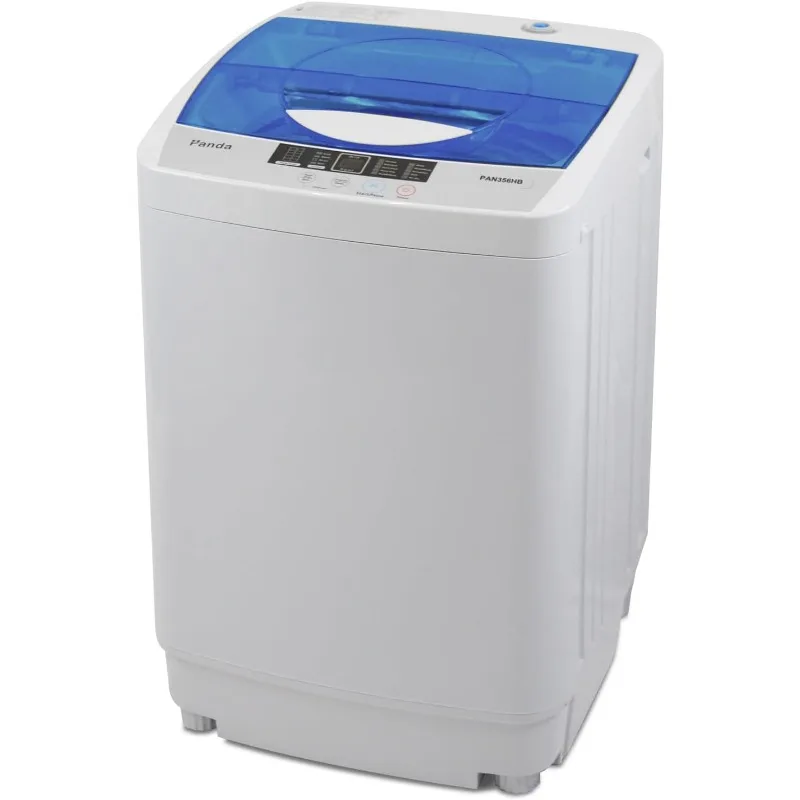 

Portable Washing Machine 10 LBS Load Volume, Fully Automatic 1.34 Cu.ft Laundry Washer with Built-in Drain Pump, Top Load