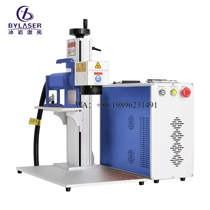 Wmwmnu for Bingyan 100W JPT Fiber Marking Metal Engraver for Glass Paper Plastic Keyboard Leather Acrylic