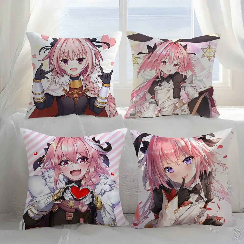 Аниме F-Fate Apocrypha Astolfo наволочка из плюшевой ткани, мягкая наволочка, двухсторонняя наволочка с принтом, подарки для дома