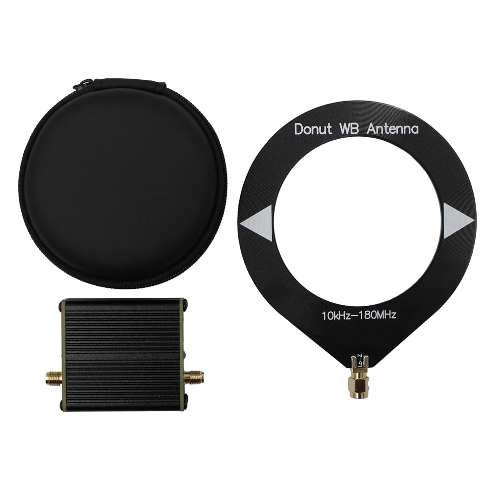 2 Sets Latest Upgraded Broadband Loop Antenna Frequency Range of 10kHz-180MHz with Low Impedance Converter.