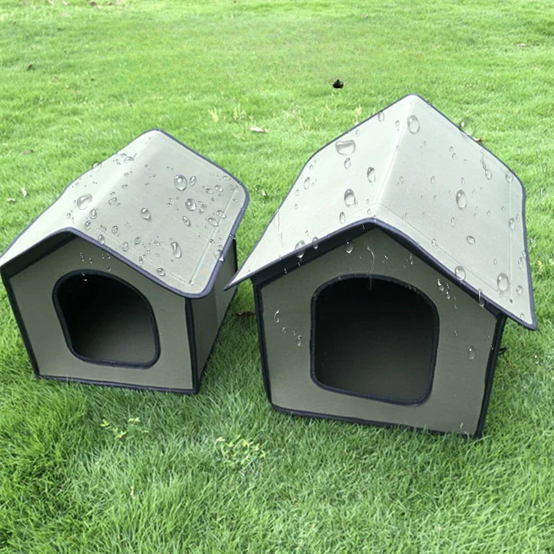 Outdoor Foldable Dogs Houses for Large Dogs Portable Pet Dog House Waterproof Removable Kennel Nest for Dog Accessories Supplies