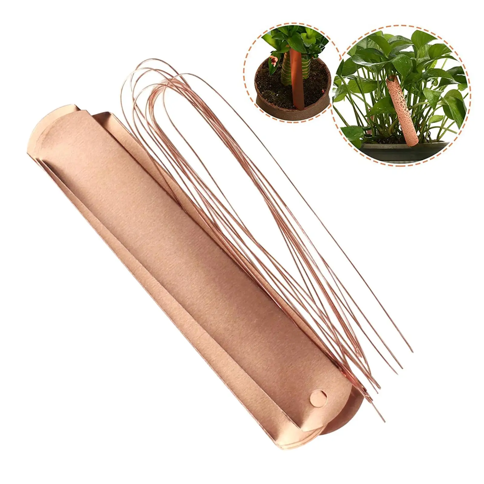 

Copper Metal Plant Labels Long Reusable Tags Hanging Planting Marker