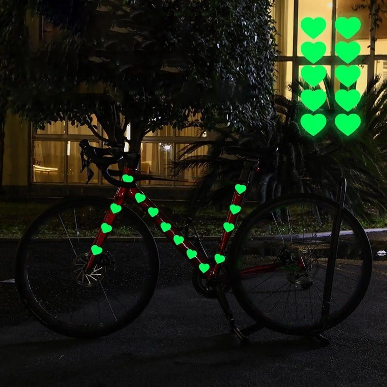 

10 шт./пакет велосипедное колесо спицы светоотражающая наклейка трубчатая полоса предупредительная лампа MTB велосипедные светоотражающие наклейки «сделай сам»