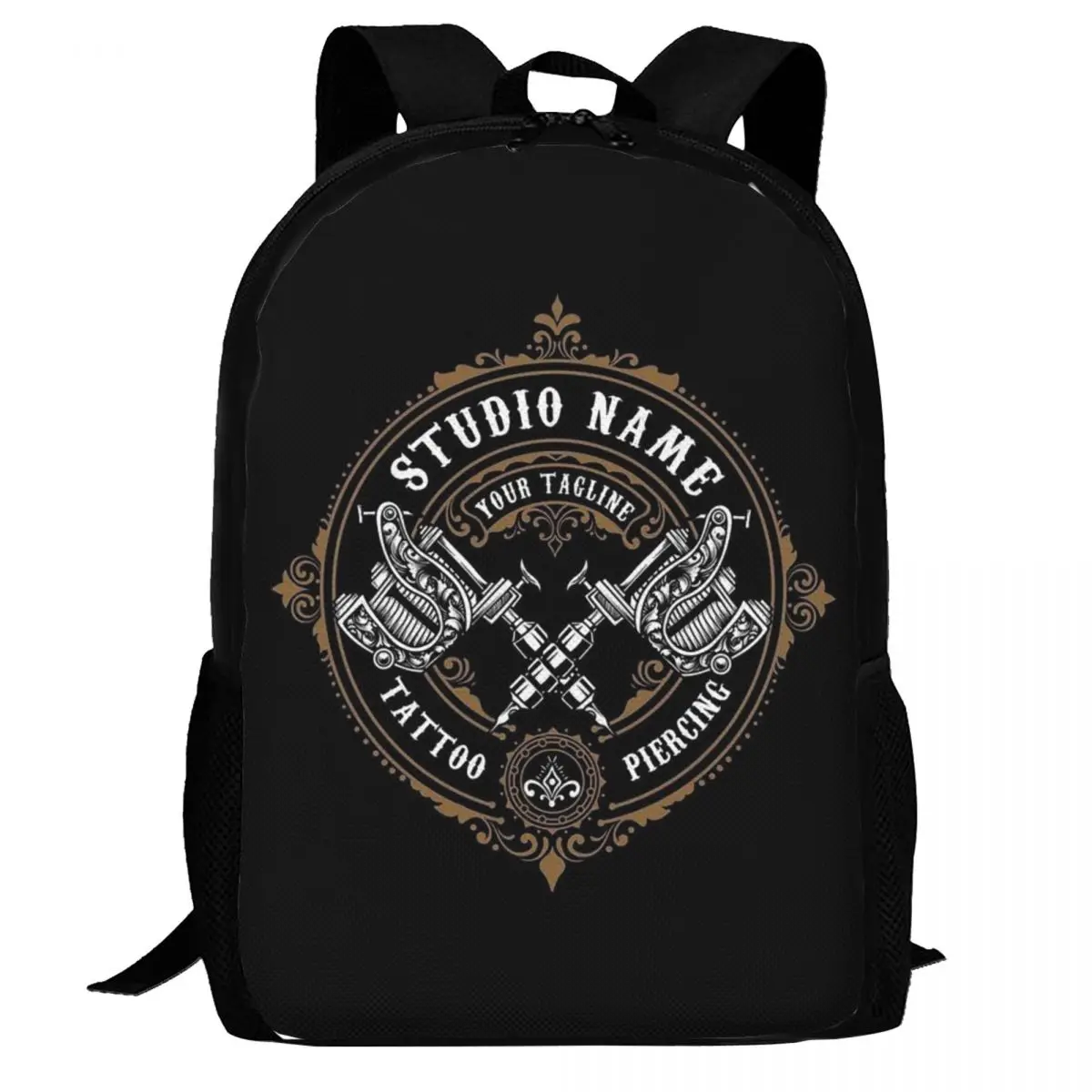 

Custom Bib Tattoo Artist Tattooists Backpack Daypack Large Capacity Children BookBag School Bag Shoulder Bags for Men Women