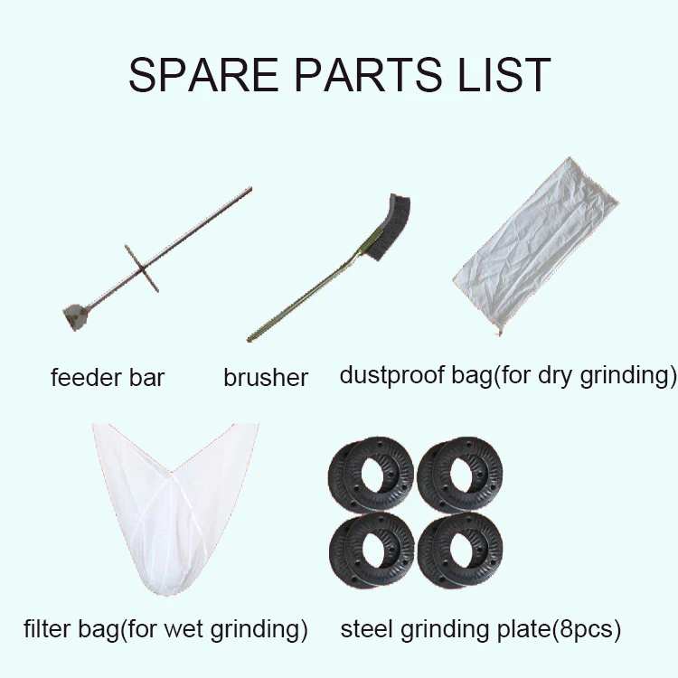 آلة طحن دقيق القمح الكهربائية الصغيرة المصنوعة من الفولاذ المقاوم للصدأ/مطحنة دقيق الأرز/آلات طحن الذرة #2