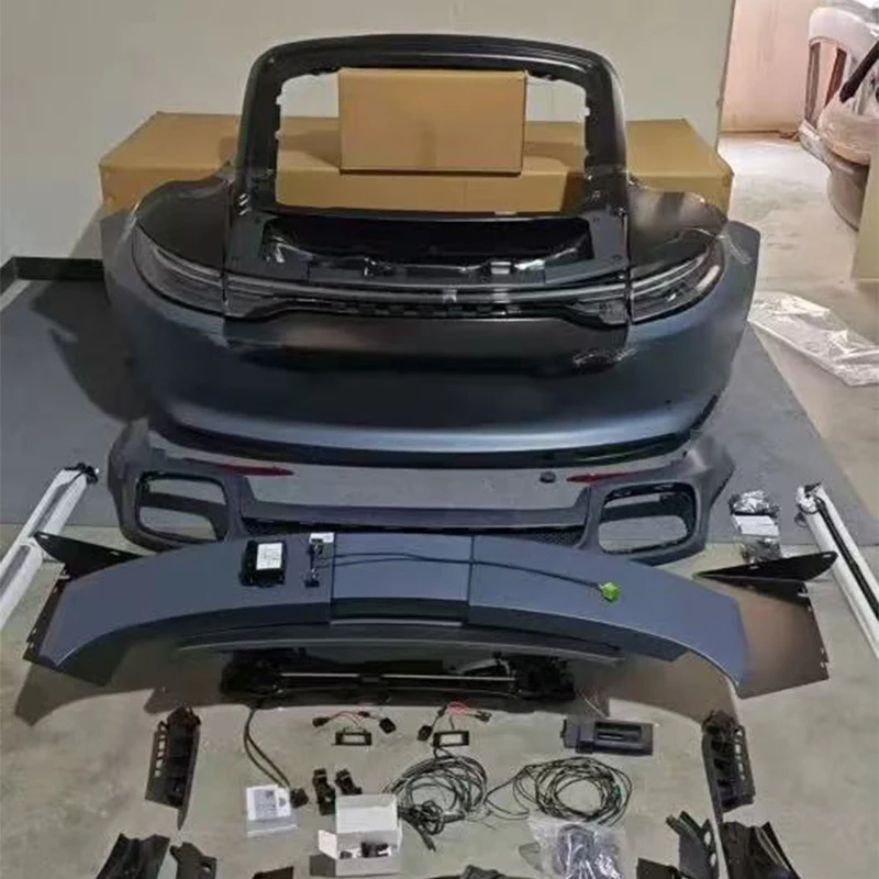 Facelift for Porsche Panamera 2010-2016 970 to 971 2017-2023 Turbo S Front Bumper + Rear Non-Destructive Kit