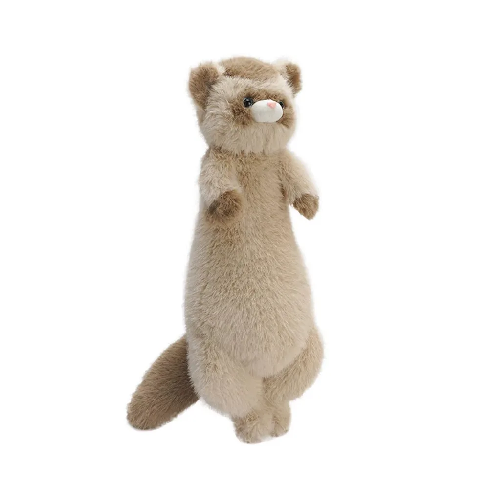

Creative Gifts Stuffed Animal Ferrets Plush Toys Long Cute Simulation Stuffed Ferret Sofa Cushion 52CM Brown Mink Plush Kids Toy