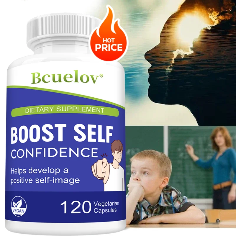 Self-confidence Support Capsules, Cognitive Booster, Enhance Focus Memory Clarity & Self-Confidence, Natural Brain Health