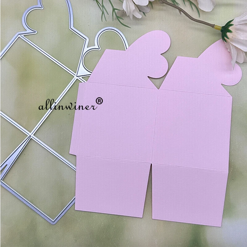 3D New Gift box Metal Cutting Dies Stencils For DIY Scrapbooking Decorative Embossing Handcraft Die Cutting Template