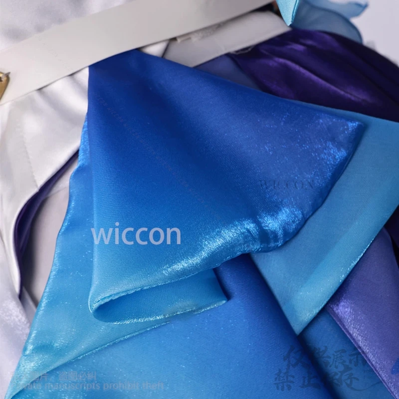 เกมอะนิเมะ Wuthering Waves คอสเพลย์ Cantarella เครื่องแต่งกาย Jirai Kei สาว Aqua สีม่วงไม่สม่ําเสมอชุดเค้ก Lolita วิกผมที่กําหนดเอง