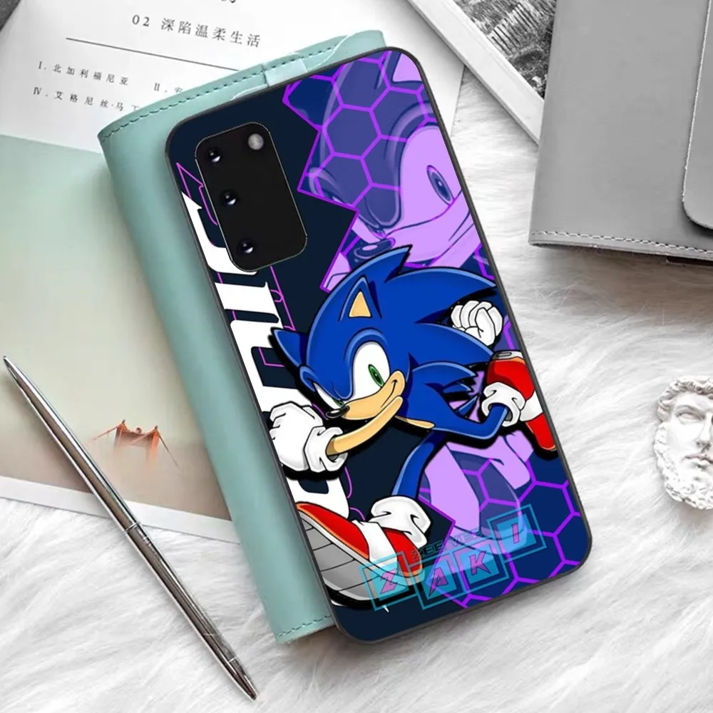 Anime Cartoon S-Sonics H-Hedgehogs Phone Case For Samsung S 9 10 20 21 22 23 30 23 24 Plus Lite Ultra FE S10lite Fundas