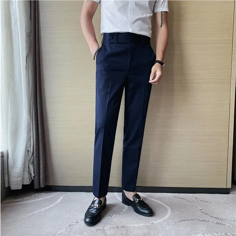 2023 Wedding Dress Pants for Men Business Suit Pant Casual Slim Formal Pants Pantalon Costume Men Suit Trousers Plus size 29-36