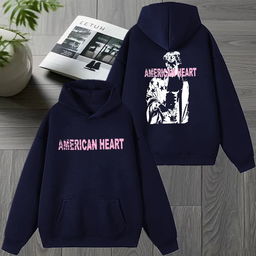 المغني بنسون بوني جولة العالم القلب الأمريكي 2025 مطبوعة هوديي الرجال النساء harajuku خمر البلوز للجنسين بلوزة من الصوف #3