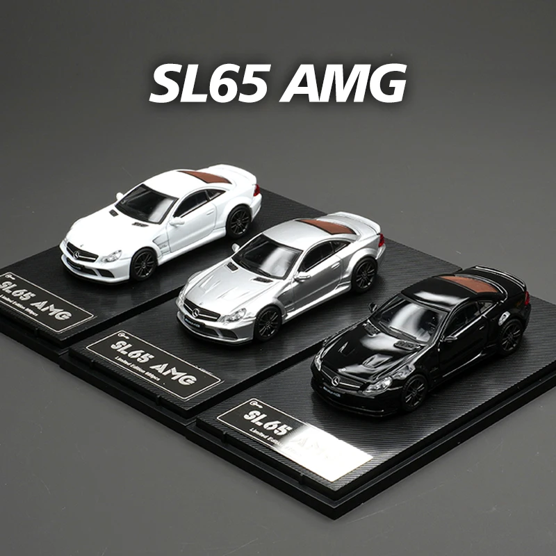 

GUM In Stock 1:64 Black Series R230 V12 SL65 Diorama Car Model Collection Miniature Toy Gear Up
