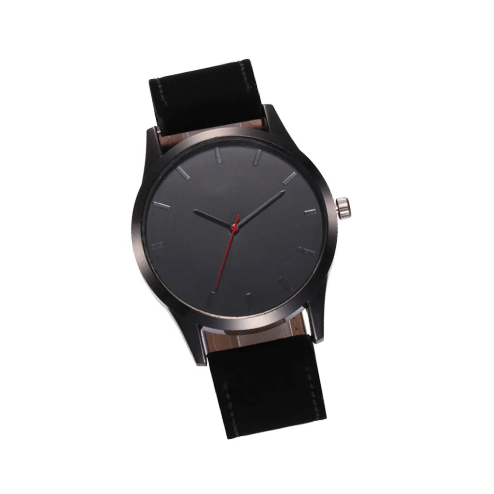 Mens Watch Band Quartz Wrist Watch Classic Luxury Elegant Precision Surface Suitable for Daily Use Black