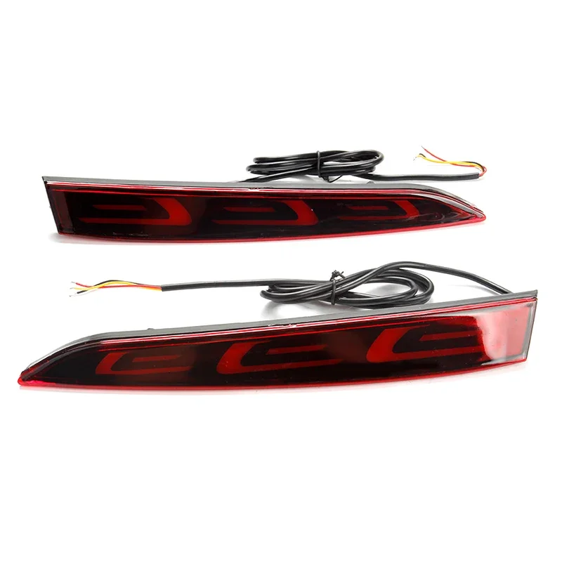 1 Set 2/3 Functions Car Rear Bumper Driving Turn Signal Light for Hyundai Accent 2017 2018 2019 Waterproof Reflector Accessories