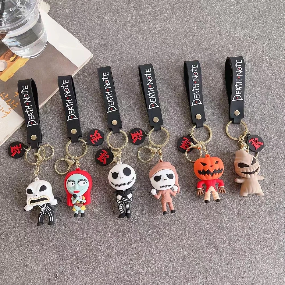 Christmas Eve Horror Keychain Creative Pendant Creative Car Witch Keychain Cartoon Cross border European and American Keyrings