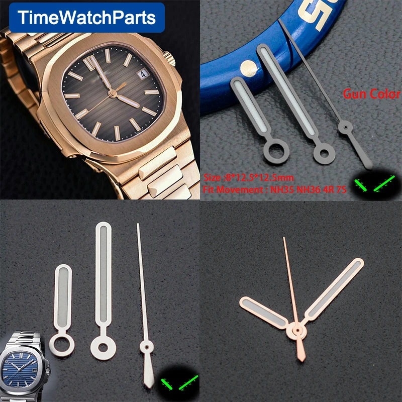 

8*12.5*12.5mm NH35 Watch Accessories Hand for NH35 NH36 Movement Watch Needle Suitable for Nautilus watches