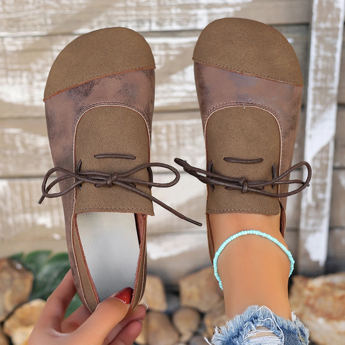 

Женские низкие кеды на плоской подошве в стиле ретро, ботильоны на шнуровке, винтажный стиль, женская повседневная обувь больших размеров, удобные женские лоферы на плоской подошве