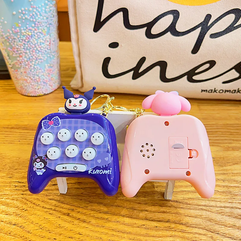 Sanrio Hello Kitty Game Console Mini Handheld Whack-a-mole Mini Decompression Game Console Children\'s Educational ToysKids Gifts