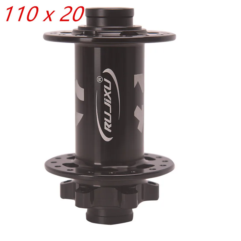 110 x 20mm 32 Hole RUJIXU MTB Bike Hub Thru Axle Downhill 20 Bicycle Disc Brake Front Hub Barrel Shaft  Cycling Accessories