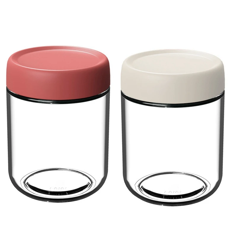 

Oats Containers With Lids Leak Proof Storage Containers Glass Jars With Airtight Lids 2PCS