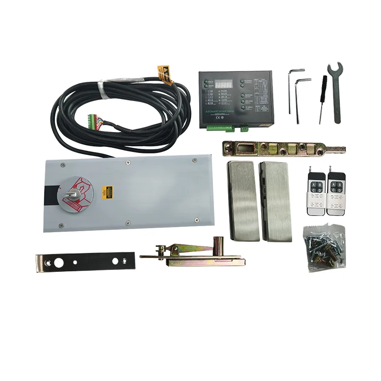 

Unique Automatic Heavy Duty Revolution Door Max Weight 180kg Floor Spring Machine With Patch Fitting for Glass Swing Door Opener