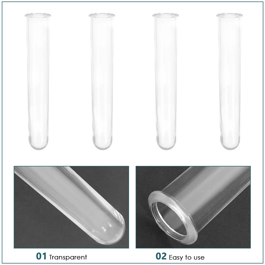 4 Pcs Hydroponic Vase Flower Test Tube Vases Propagating Tubes For Arrangement Fresh Flowers Floral Propagation Decorative Vial