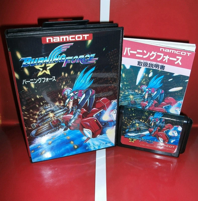 Burning Force with Box and Manual for 16 Bit Sega MD Game Cartridge Megadrive Genesis System