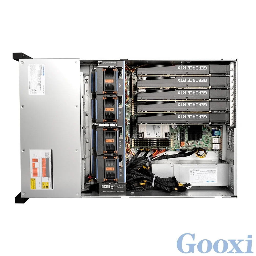 نظام خادم 4U 5 GPU يعتمد على منصة Whitley