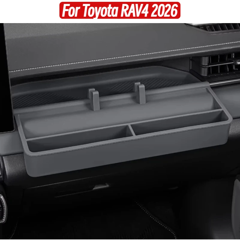 For Toyota RAV4 2026 Passenger Side Handle Storage Box Key Phone Silicone Organizer Interior Upgrade Car Accessories