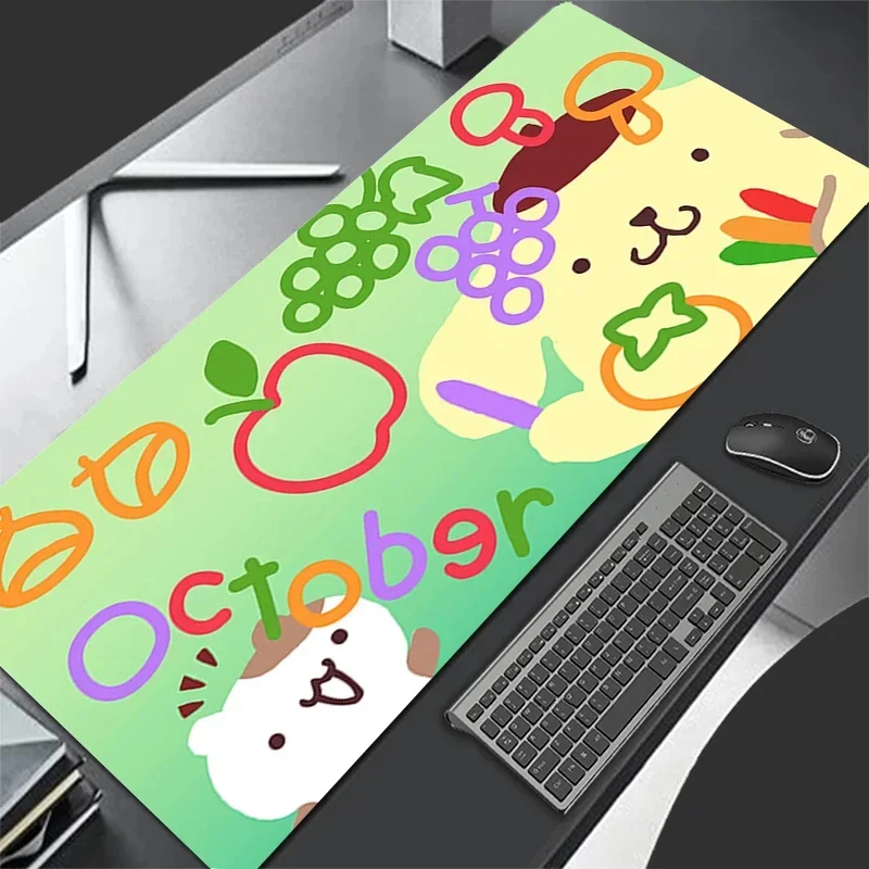 لوحة ماوس جلدية أكبر سانريو بومبوبورين حصيرة مكتبية سرعة الكمبيوتر منصات لوحة المفاتيح حصيرة مكتبية ملحقات الألعاب لوحة ماوس منزلية #4