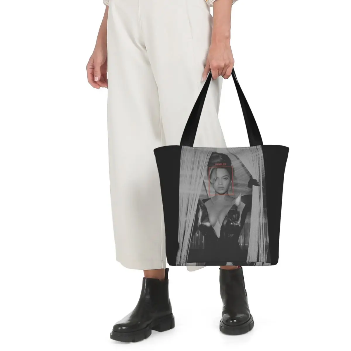 Beyonce Renaissance World Tour Merch On Air Icon Women Tote Bag Large Shopping Bag For Girls Trendy Handbags