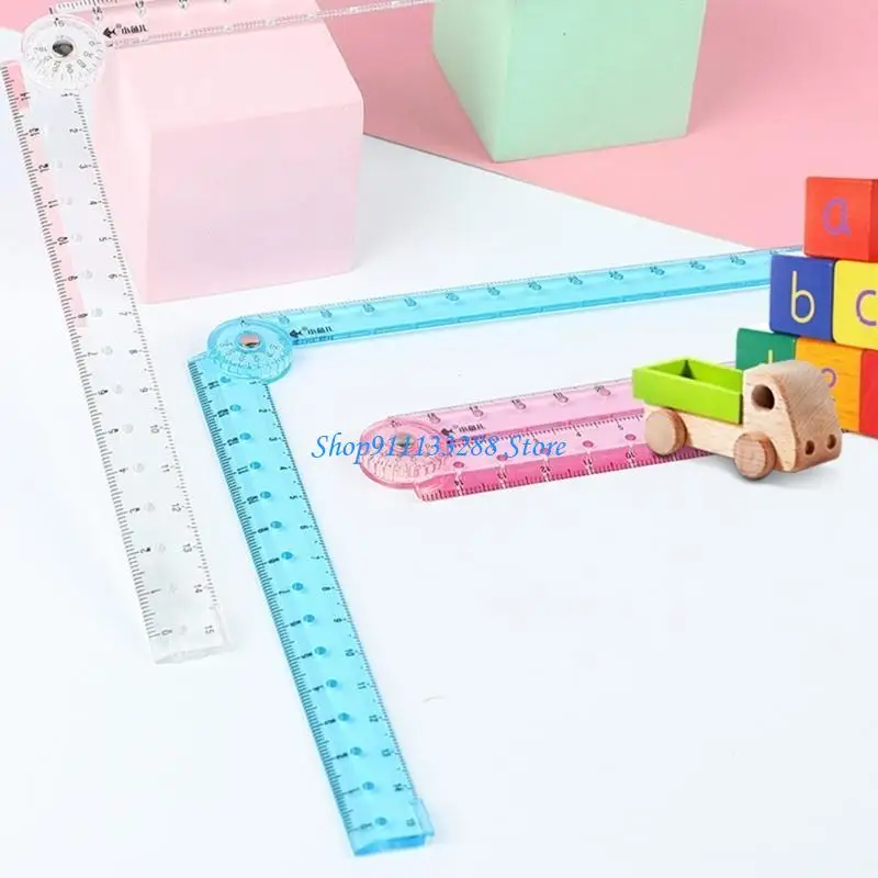 G88D Righello pieghevole trasparente Righello flessibile Righello in centimetrica per misurazione del disegno