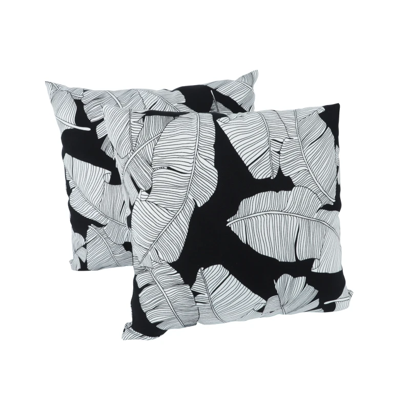

2 Pack Outdoor Throw Pillows, Waterproof & Fade-Resistant Patio Cushions for Garden, Porch, Poolside Furniture - Soft & Comforta