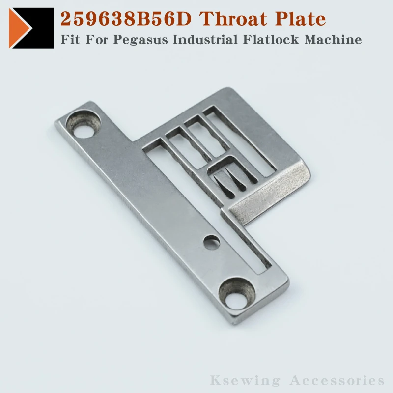 259638B56D Needle Plate Fit For Pegasus Industrial Flatlock Sewing Machine Accessories Parts Needle Distance 5.6mm