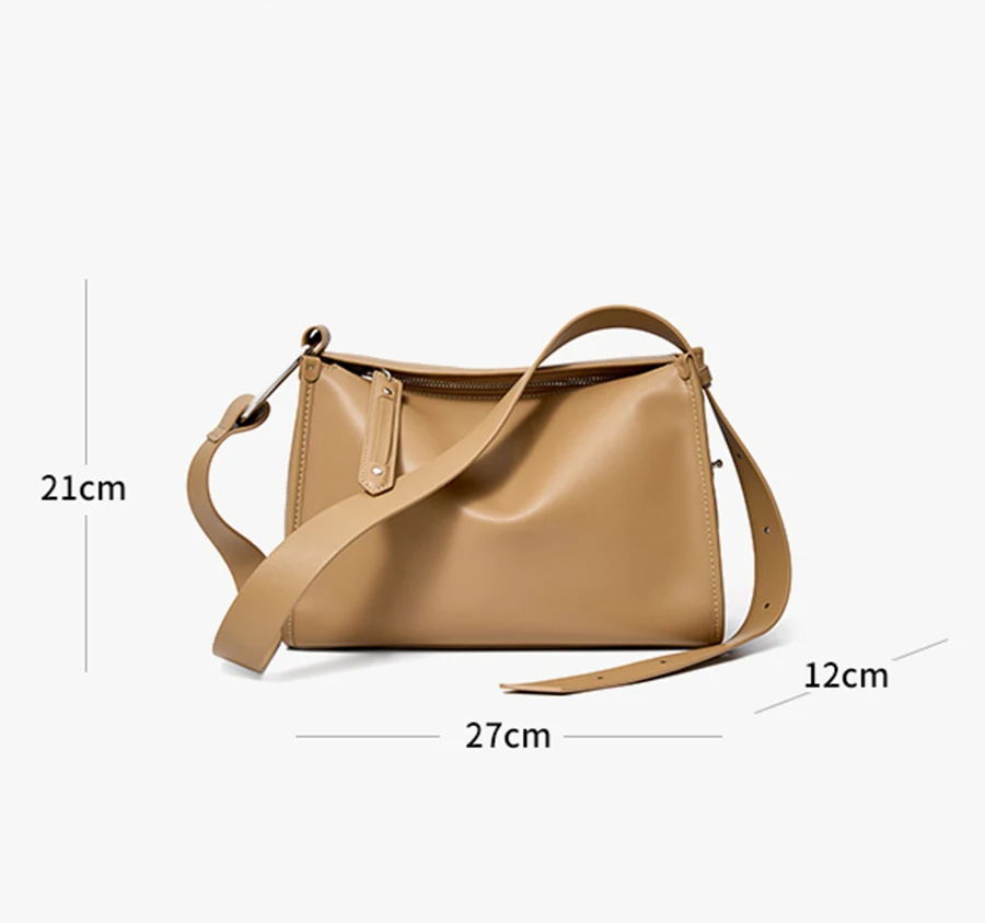 2023 Luxury Fashion Design Women\'s Shoulder Bag Cowhide Tote Handbag for Ladies Female Large Capacity Crossbody Messenger Pack