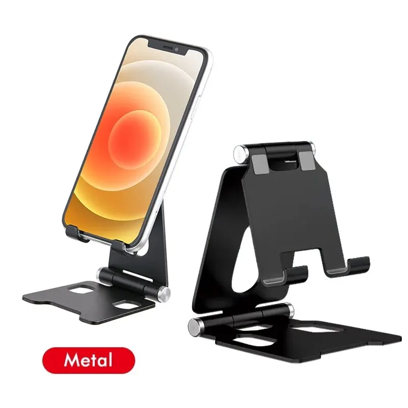 Phone Holder Stand for iPhone 13 14 15 Pro Xiaomi Samsung Huawei Metal Phone Holder Foldable Phone Stand Desk For All Phone