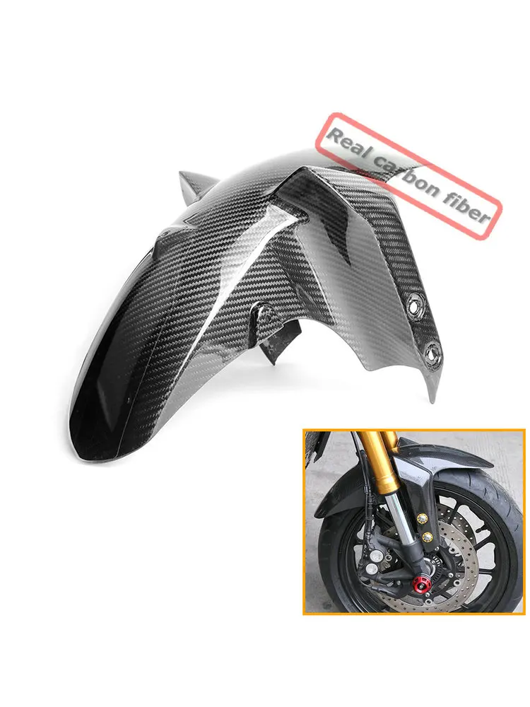 Koolstofvezel Voorspatbord Cover Spatbord Splash Guard Motorfiets Accessoires Voor Yamaha MT09 FZ09 2014-2016 2017 2018 2019 2020 - afbeelding 2
