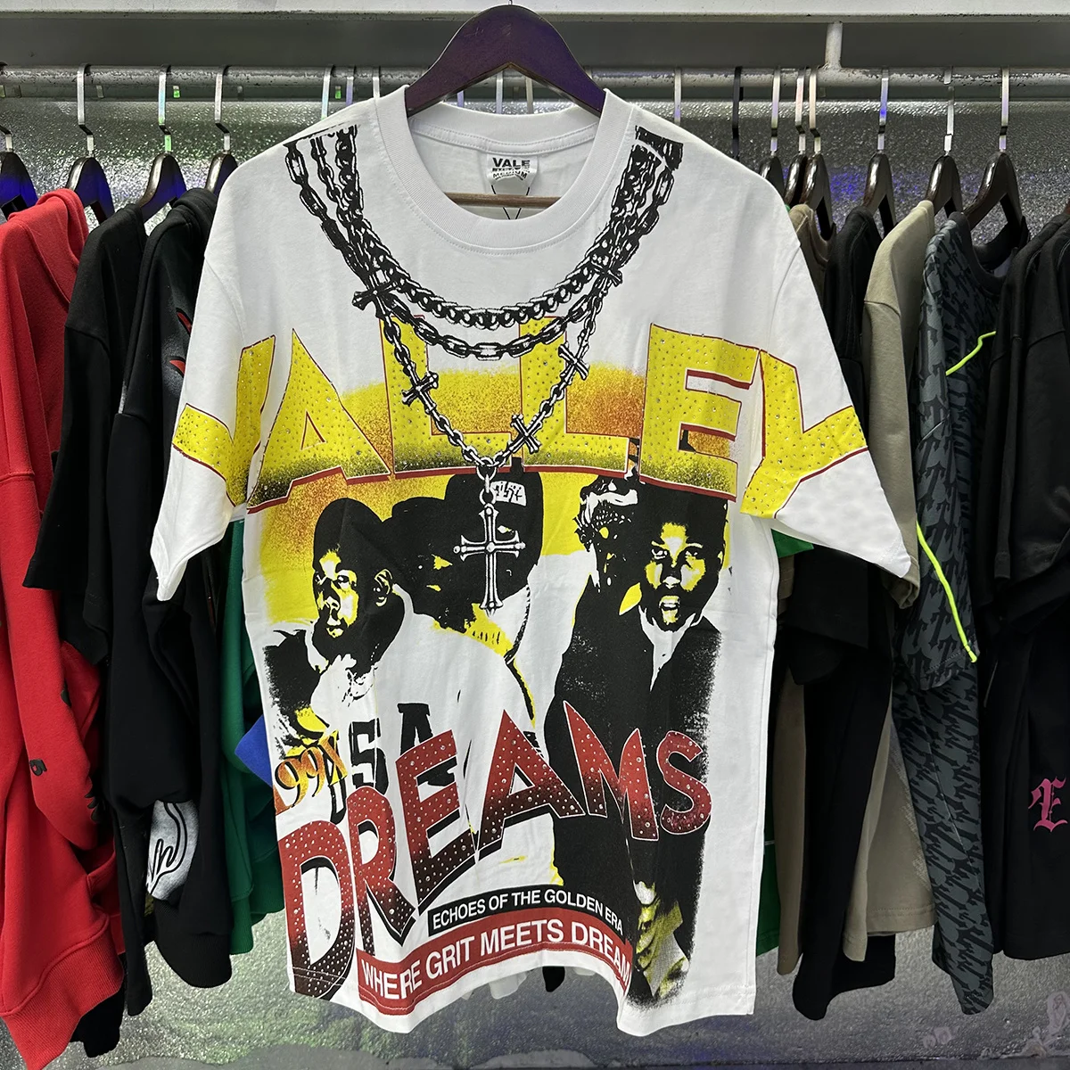 

Высокое качество VALE Boxing Dog, мытая вручную футболка VALLEY, модные футболки для мужчин, летний стиль, женская винтажная футболка в американском стиле