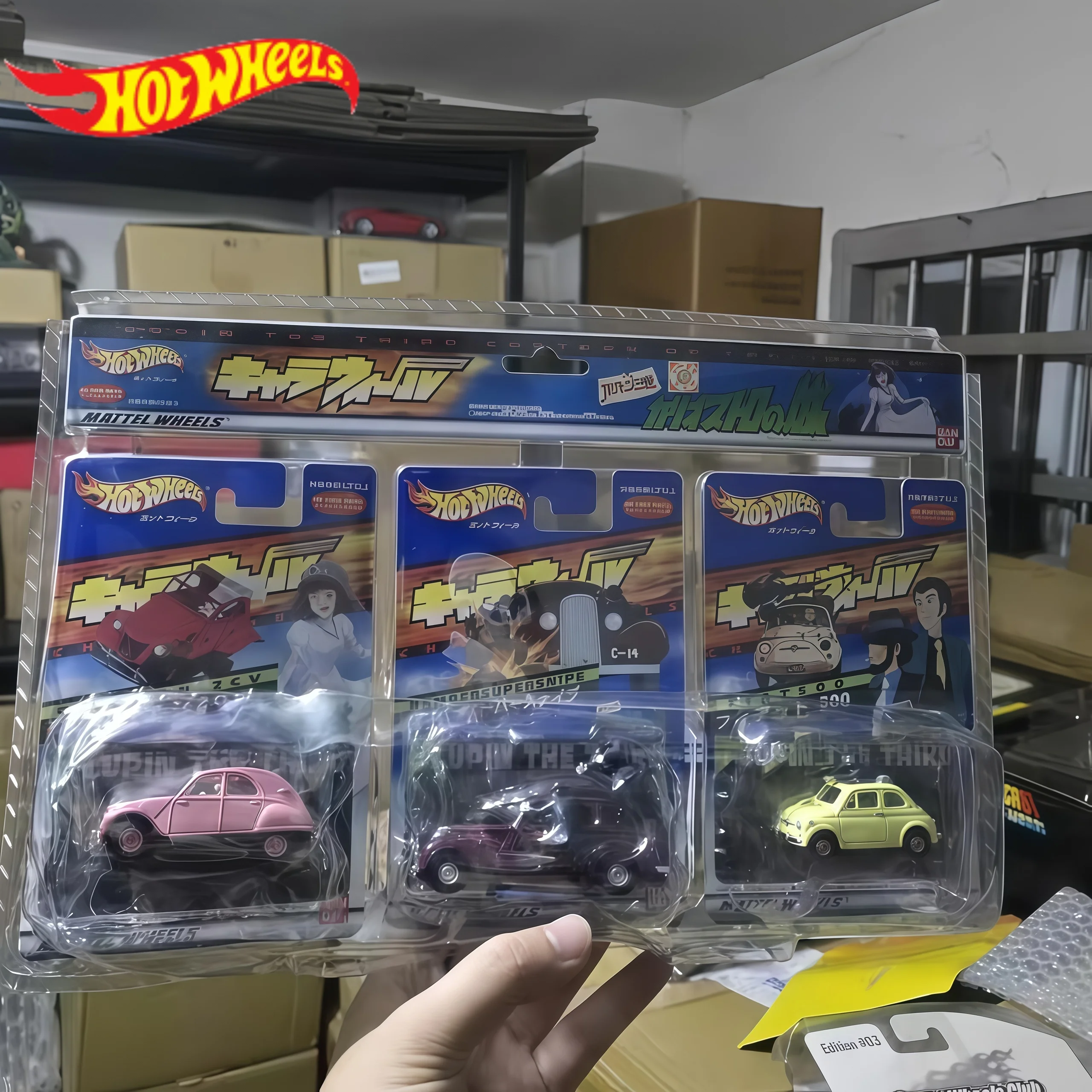 Lupin Iii: Castle Of Cagliostro Series In Stock Hot Wheels Japan Limited 3pcs Set Die Cast Alloy Vehicle Collectible Model Car
