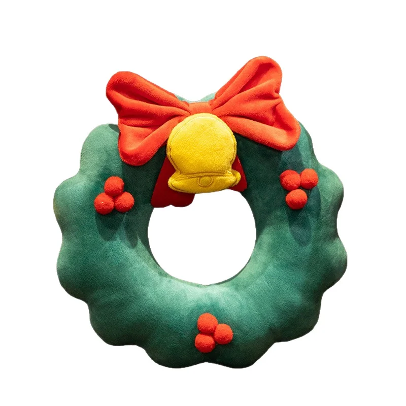 Serie di cartoni animati di Natale: bambola di alce, cuscino, pupazzo di neve e ornamento di caramelle, peluche - Decorazione e regalo festivi