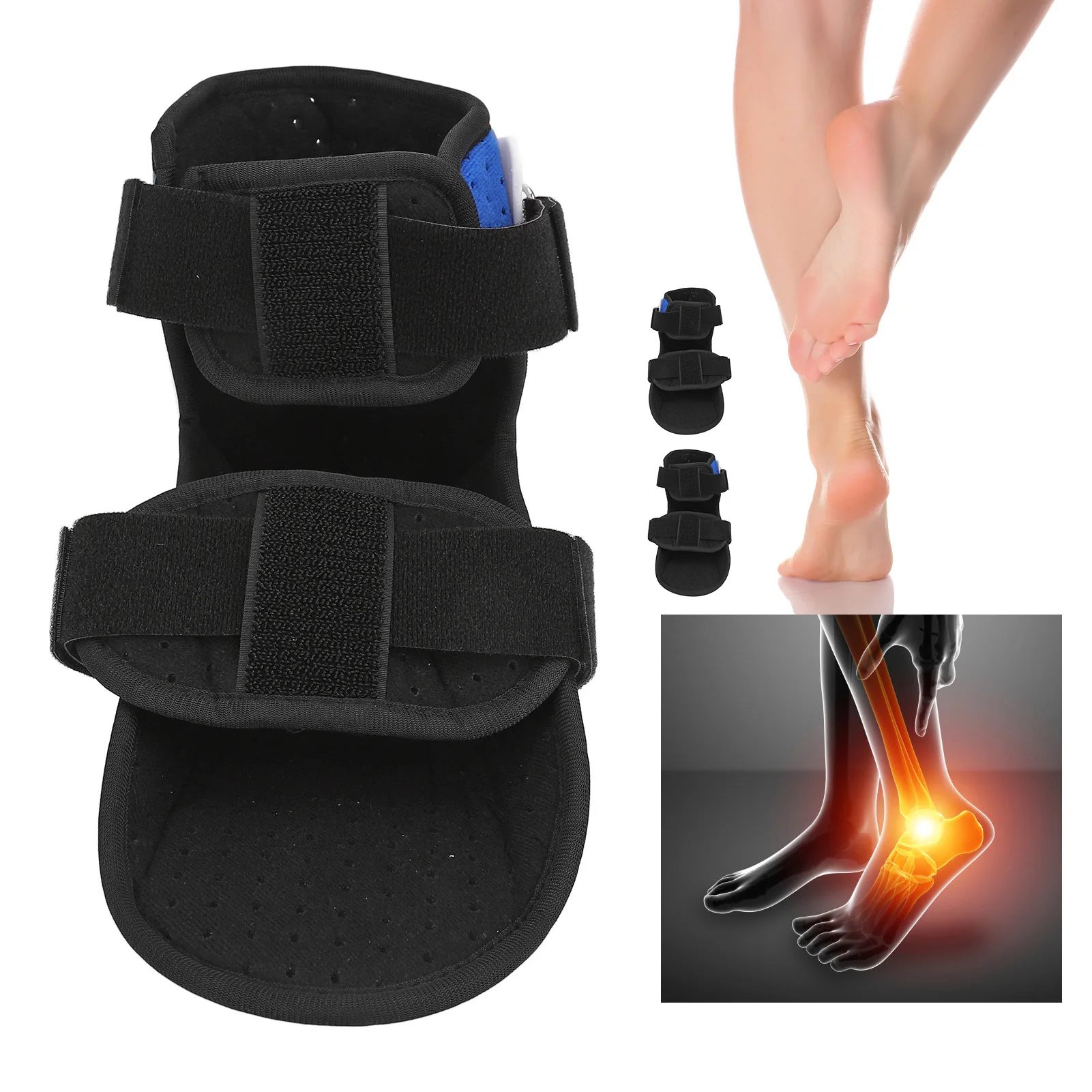 Foot Drop Corrective Splint Ankle Sprained Rehabilitation Walking Boot Ankle Fractured Injury Fixed Brace Varus Valgus Orthosis