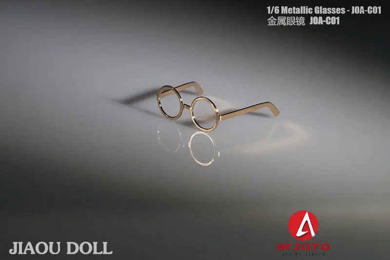 1/6 metalowe okulary kobiece modne oprawki do okularów bez akcesoriów do soczewek Model dla 12 ''kobieta żołnierz figurka lalka