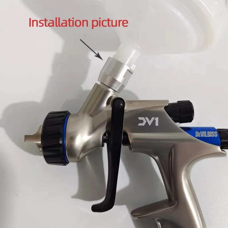 Suitable For DEVILBISS Spray Gun Conversion SATA Gun Can Wash Free Pot Disposable Measuring Cup Adapter Car Paint Spray Tool