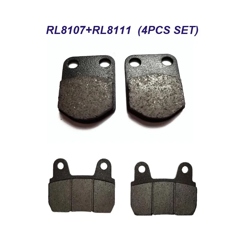 Juego de pastillas de freno Reeco RL8107 RL8111 para scooters Efun Pum Ebike, Go-Karts, ciclomotores,
