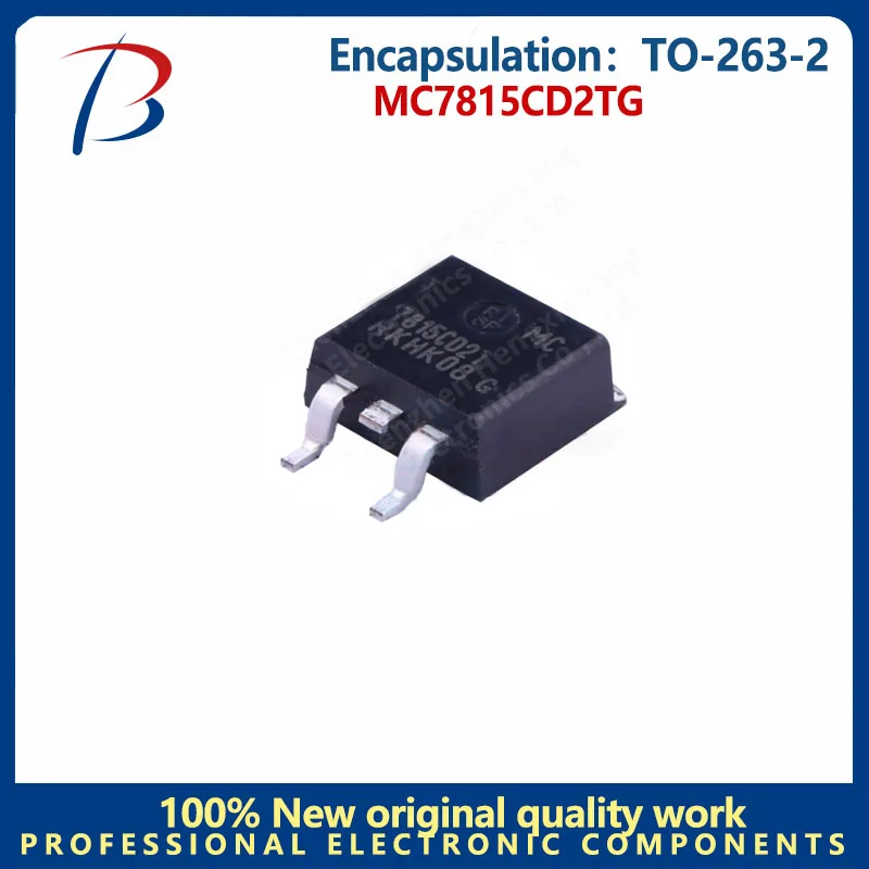 

10PCS MC7815CD2TG Package TO-263-2 three-terminal regulator Linear voltage regulator 1A 5 TO 24V